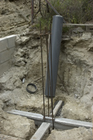 The cross beams in the base