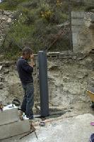 All setup for pouring the concrete